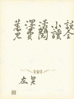 叶泽涛小说全文免费阅读全文