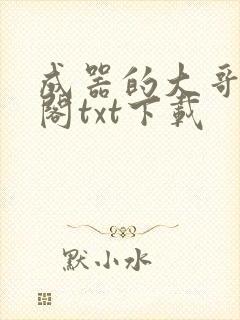 成器的大哥笔趣阁txt下载