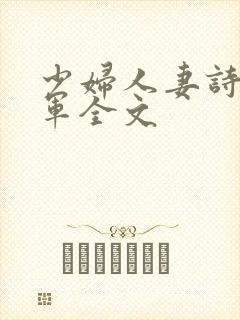 少妇人妻诗雨小军全文