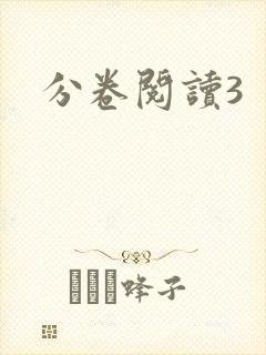 分卷阅读3