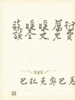 苏暖暖厉衍琛小说全文免费阅读