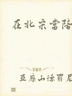 在北宋当陪房