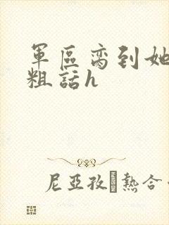 军区脔到她哭h粗话h