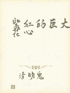 紫红的巨大顶开花心