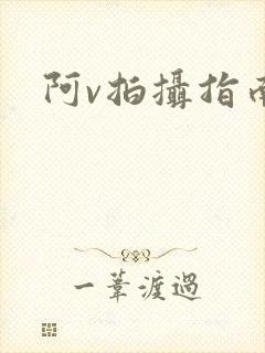 阿v拍摄指南