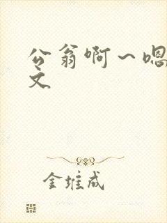 公翁啊～嗯啊h文