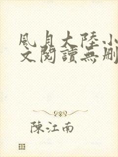 风月大陆小说全文阅读无删减