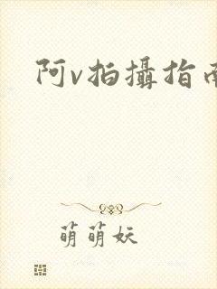 阿v拍摄指南