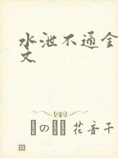 水泄不通金银原文