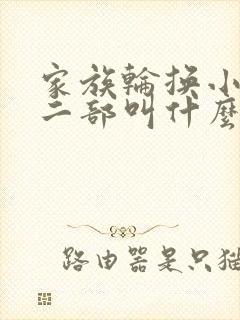 家族轮换小说第二部叫什么名字