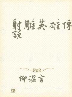 射雕英雄传 小说