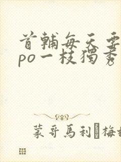 首辅每天要不够po一枝独秀全文