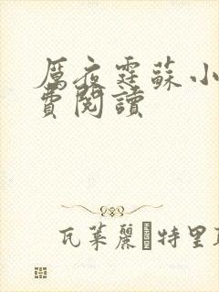 厉夜霆苏小汐免费阅读