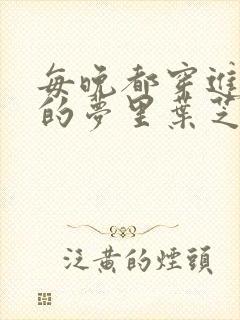 每晚都穿进男神的梦里叶芝琴小说