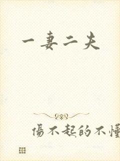 一妻二夫