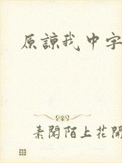 原谅我中字