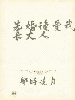 先婚后爱我的市长大人