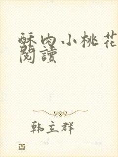 酥肉小桃花全文阅读