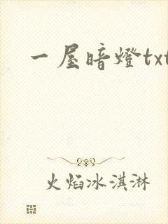 一屋暗灯txt
