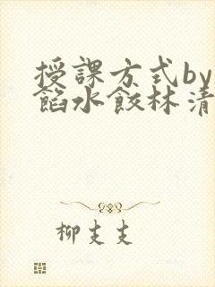 授课方式by肉馅水饺林清