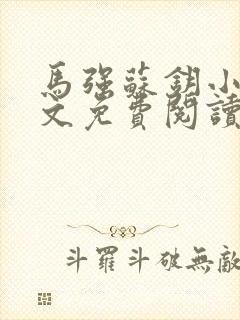 马强苏钥小说全文免费阅读最新章节