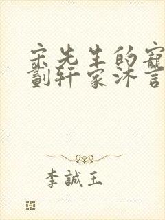 宋先生的宠妻计划轩家沐言