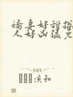 娇妻好甜总裁大人好凶猛免费小说