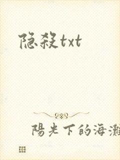 隐杀txt