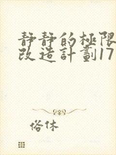 静静的极限自我改造计划17