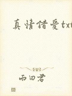 真情错爱txt