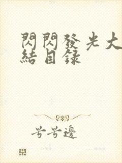 闪闪发光大团圆结目录