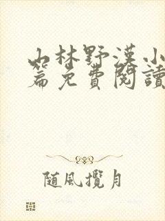 山林野汉小说全篇免费阅读