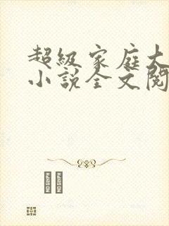 超级家庭大杂烩小说全文阅读