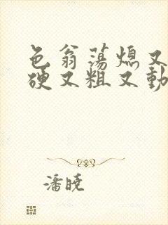 色翁荡熄又大又硬又粗又动态图