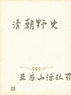清朝野史