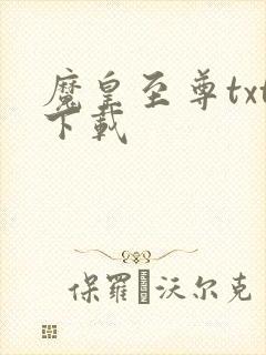 魔皇至尊txt下载