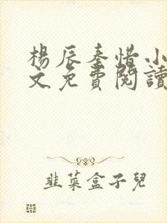 杨辰秦惜小说全文免费阅读完整版