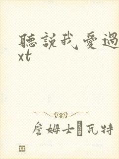 听说我爱过你txt