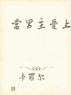 当男主爱上男配