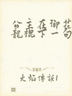 公主在御花园吃龙棍下一句