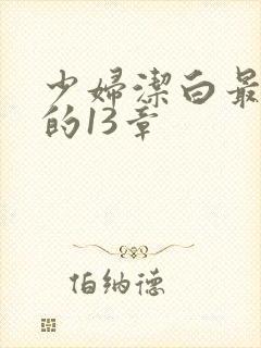 少妇洁白最刺激的13章