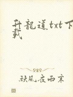 升龙道txt下载