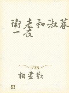 卫老和淑蓉销魂一夜