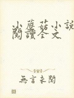 小蘑菇小说免费阅读全文