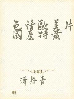 色情欧美片午夜国产特黄