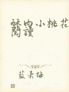 酥肉小桃花全文阅读