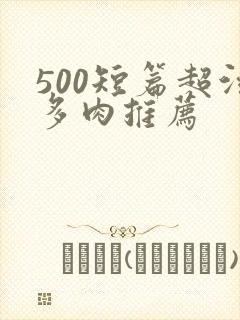 500短篇超污多肉推荐