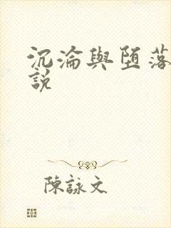 沉沦与堕落的小说