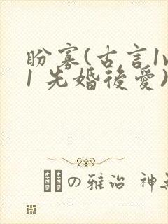 盼寡(古言1v1 先婚后爱)