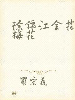 徐锦江金花瓶楷梅花